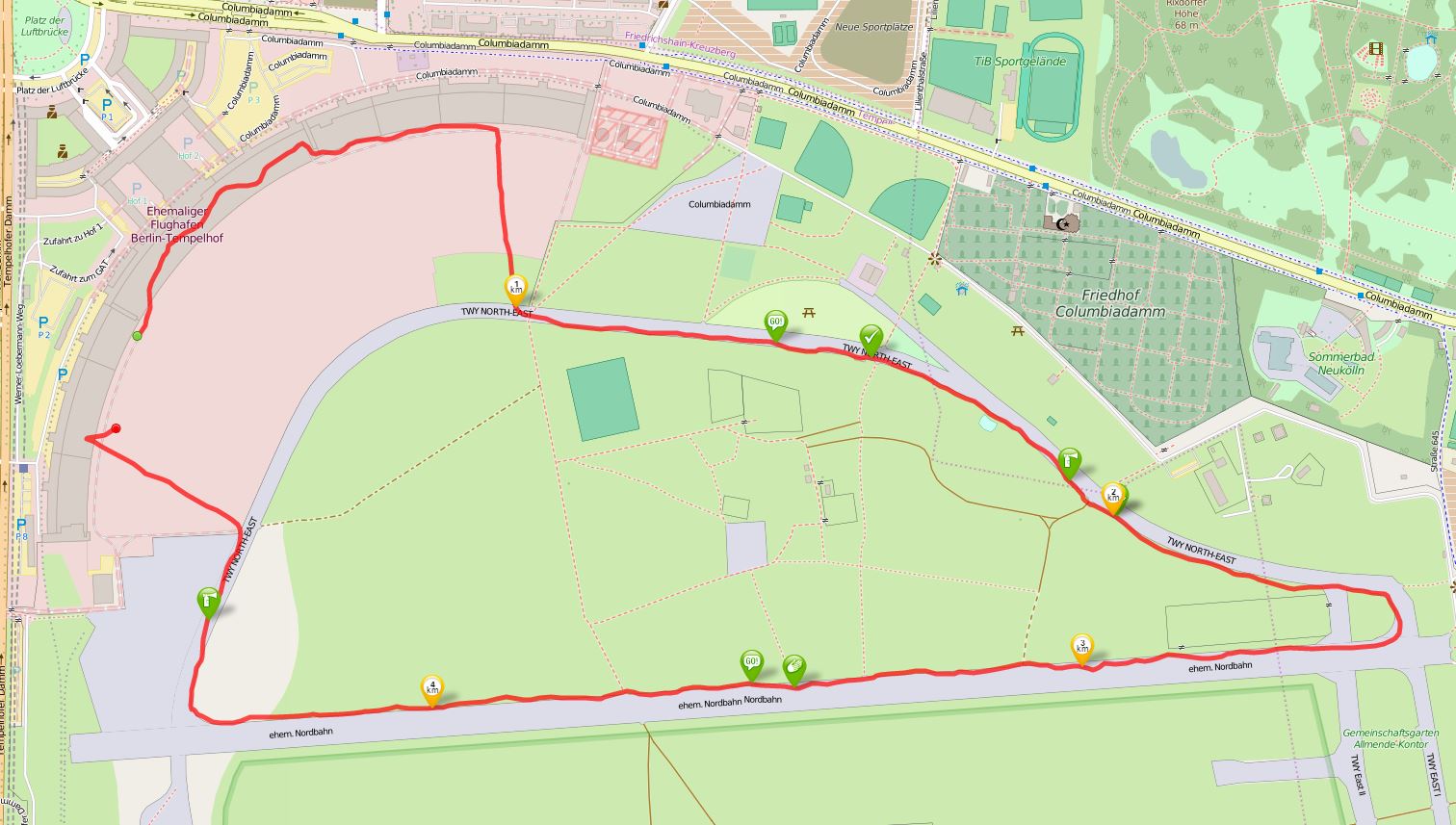 Berliner Marathonstaffel Airfield Run 5k OSM