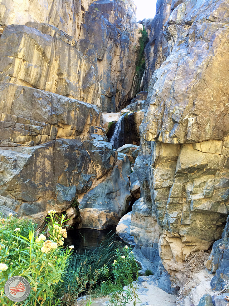 darwin falls upper waterfall