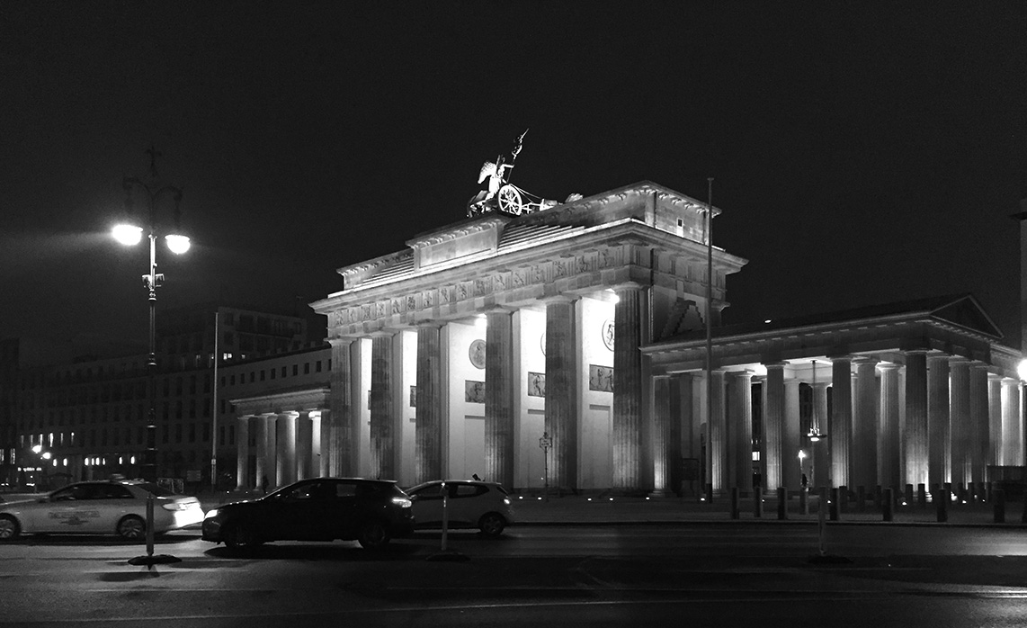 Berliner Polarnacht Brandenburger Tor