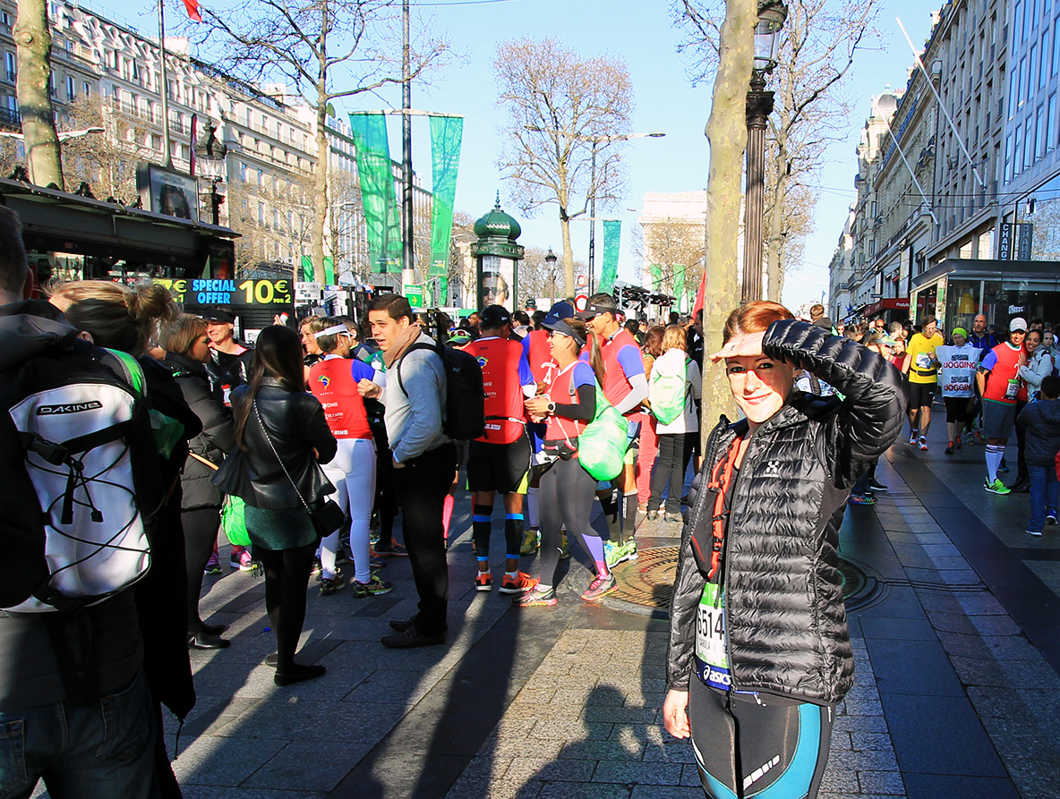 Paris Marathon 2016 Carola Keßler Start