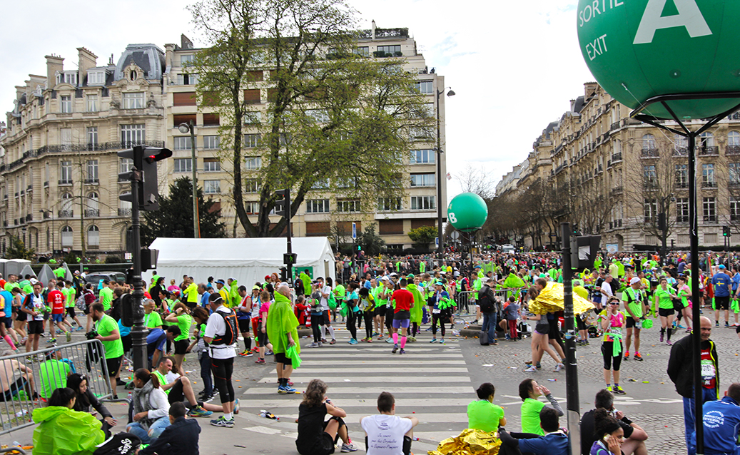 Paris Marathon 2016 Ziel