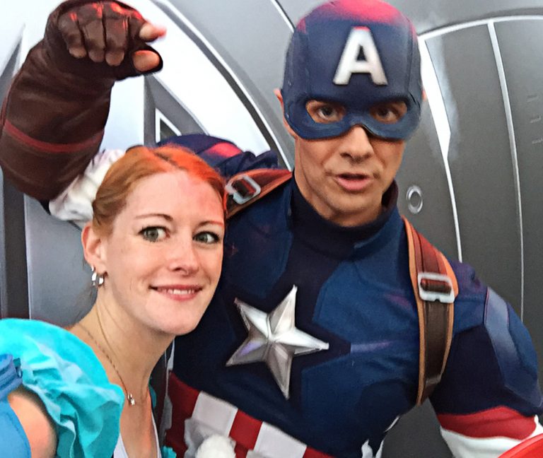 rundisney-paris-captain-america-selfie | Earn your bacon